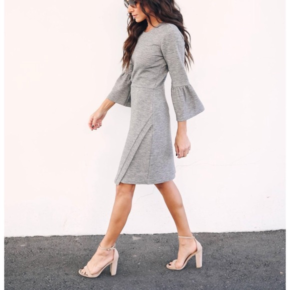 Just My Type Bell Sleeve Dress - Picture 2 of 4